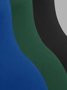 SHEIN Unity Women Summer Solid Open Slit Fitted Tube Mini Dress - Multicolor - View 5