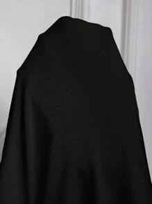 SHEIN Privé Camiseta blanca ajustada de manga abullonada con cuello de corazón y cordón para mujer de talla grande - Negro - Ver 8