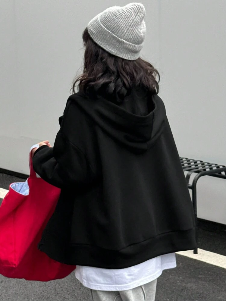 Tween Girl Solid Color Fleece Sweatshirt Fall,Winter