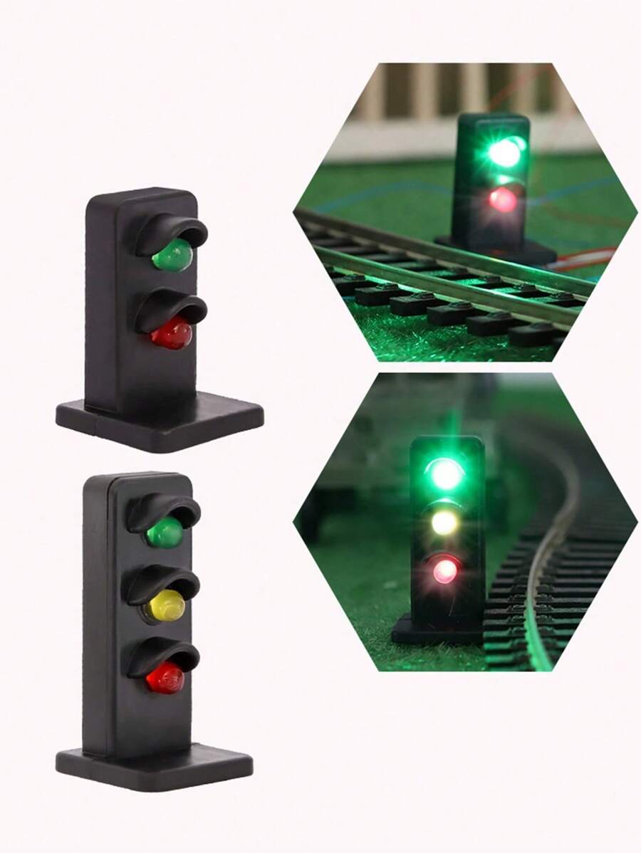 187 Scale HO Railway Train Miniature Traffic Light Signal Model Light
