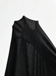 SHEIN CURVE+ Curve Plus Size Drop Shoulder Split Thigh Tee Dress,Fall Outfits,Fall Dresses,Fall Women Clothes