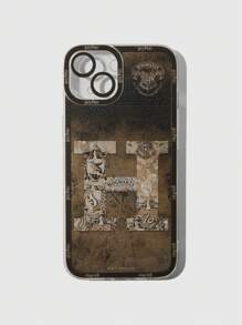 Harry Potter | ROMWE Ombre Gradient College Badge & Letter Print Phone Case - Multicolor - View 1