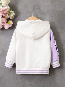 Baby Girl Warm Casual Sporty Street Fashion Bear Jacket, Fall & Winter