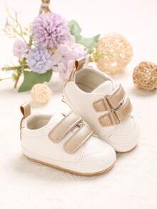 0-1 Year Old Infant Shoes, PU Hook And Loop Upper, Soft Rubber Sole, Non-Slip, Toddler Walking Shoes, Spring/Autumn - Multicolor - View 5