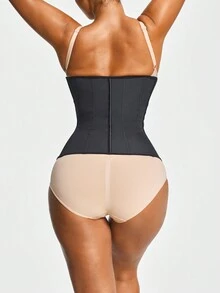 SHAPORA Închidere cu fermoar pentru femei pentru slăbire - Negru - Vizualizare 2