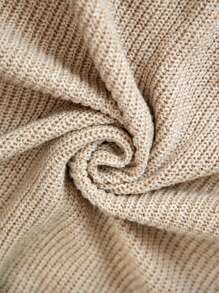 Áo khoác cardigan dáng dài tay dài dáng rộng, màu trơn, dáng rộng, thường ngày, tay dài, dáng rộng, cỡ lớn dành cho nữ, mùa thu/đông - Màu be - Xem 8