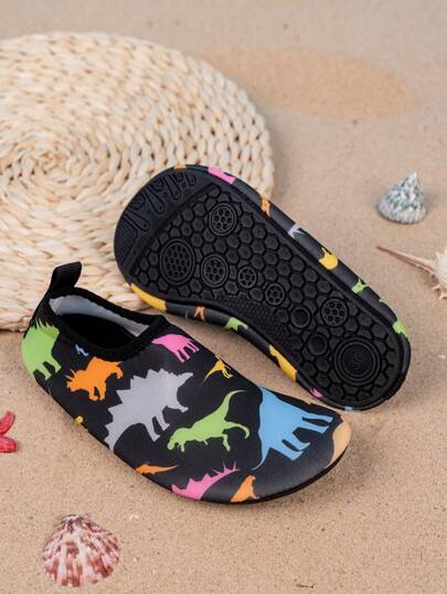 Kids/Boys' Soft, Breathable, Quick-Dry Swim/Beach Shoes, Suitable For Indoor, Hotel, Cartoon Stylish Aqua Shoes For Spring/Summer