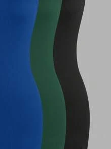 SHEIN Unity Women Summer Solid Open Slit Fitted Tube Mini Dress - Multicolor - View 4