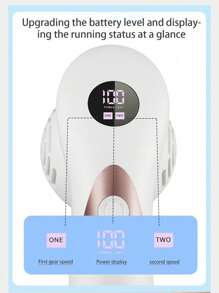 New 10 Pieces Set Of Vacuum Cleaner, Foot Grinder, Full Body Water Wash, Dead Skin And Calluses Removal, Digital Display Rechargeable Electric Foot Repair Machine - Black - View 10