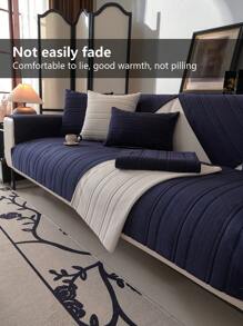 1pc Chenille Sofa Cushion Three-Dimensional Floral Pattern Simple Surprise Style Sofa Cover, Non-Slip Anti-Cat's Claw Protection Sofa Home Decoration Four Seasons Universal Sofa Cushion,Fall Decor,Autumn Decor,Room Decor