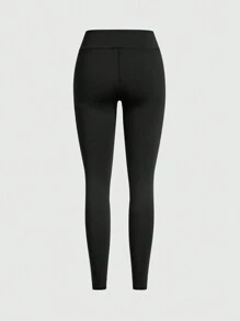 Forever 21 Quần legging đen Quần tập yoga Quần áo mùa thu Quần legging thể thao Quần chạy bộ - màu đen - Xem 8