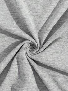 RueChic Cotton Men Bear Printed Button Neck Regular Long-Sleeve Homewear Set - Grey - View 6