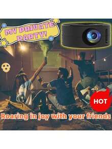 One Set, Mini Projector, Mobile Phone Screen Projection, Portable Miniature Projector, Outdoor Projector, Indoor Projector, Watch Football Game Projection, Watch Movie Projection, Watch Game Projection, Party Projection, Party Necessities - Multicolor - View 3