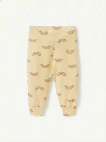 Cozy Pixies 2 Bộ Đồ Ngủ Rainbow In Họa Tiết Snug Fit Cho Bé Gái - Áo & Quần Dài Tay - Màu vàng - Xem 2