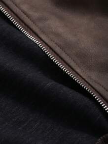 FRIFUL Women's Loose Dropped Shoulder Zip Up Casual Jacket For Spring/Autumn Women Coats - Brown - View 17