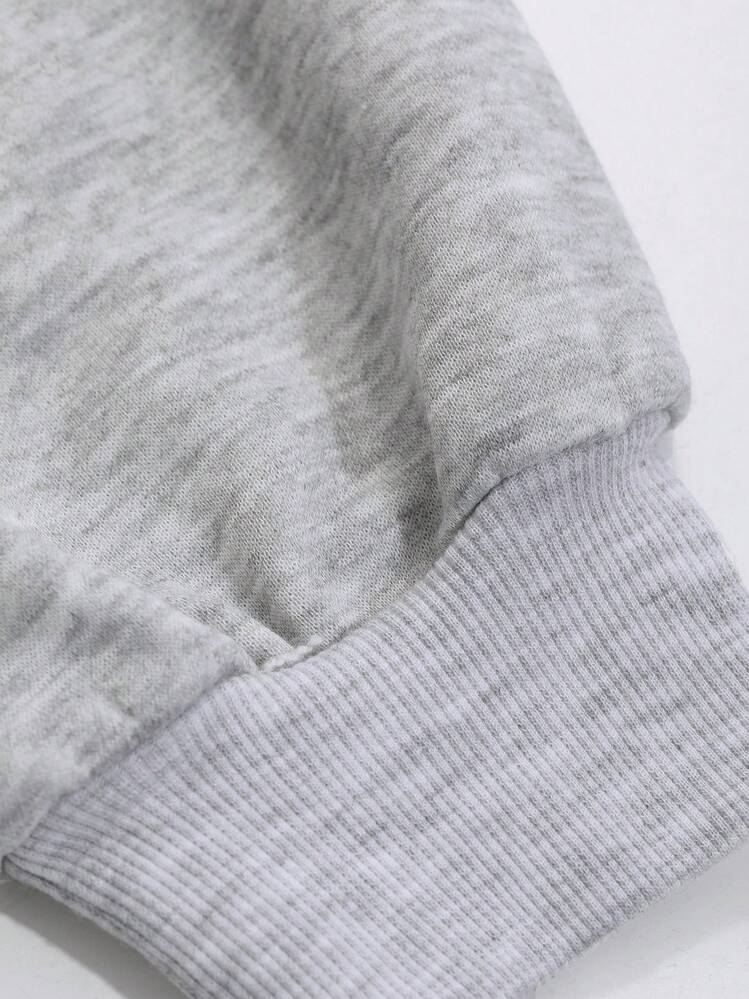 DAZY レディース ユーティリティー フード付きスウェットシャツワンピース、ショート丈、グレー、春夏秋冬レディースウェア 長袖ワンピース - グレー - 見る 9