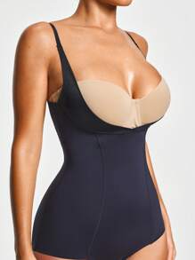 SHAPORA Shaping Open-Bust Brief Bodysuit  Body Shaper Bust& Butt Lifter-Tummy Waist Thigh Control - Black - View 5