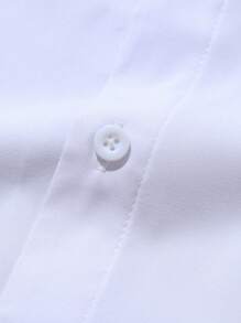 Manfinity RSRT 男士度假休闲几何印花短袖衬衫 - 白色 - 查看 5