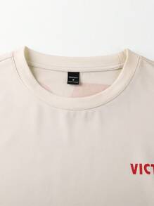 PAVTROS Manfinity Streetrush 男士舒适宽松休闲纯色 T 恤，百搭男士街头潮流衬衫男士街头潮流衬衫街头潮流衬衫街头潮流男士衬衫男士衬衫街头潮流、嘻哈街头、男朋友礼物、男士街头潮流、白色 T 恤 - 杏色 - 查看 6