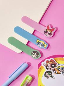 THE POWERPUFF GIRLS X SHEIN 80张可爱花朵、泡泡、毛茛图案便签本，4种图案，每种20张，适合记笔记、写日记、做提醒，以及装饰任何你想装饰的地方。花朵、泡泡、毛茛，Y2K，返校季 - 彩色 - 查看 2