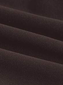 SHEIN Essnce Áo khoác nữ thể thao nhẹ mùa hè thời trang gợi cảm Thể thao ngoài trời Đi xe đạp Tennis Du lịch Áo ba lỗ & Quần short & áo sơ mi bó sát Bộ đồ 3 chiếc - Cà phê nâu - Xem 5