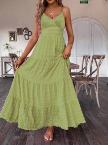 Breezaya Elegant Casual Vacation Bohemian Patchwork Backless Strap Dress Maxi Vacation Beach Outfits Women