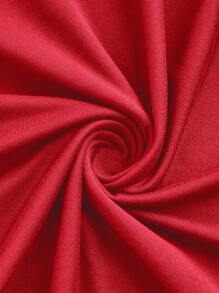 SHEIN 3 piezas/set de tops de verano ajustados de manga corta con cuello cuadrado en negro, blanco y gris para maternidad - Rojo - Ver 21