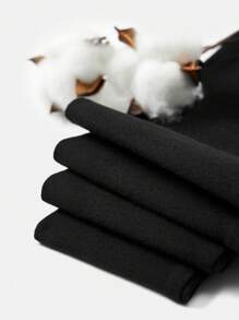 Young Girl Cotton Elastic Waist Solid Leggings