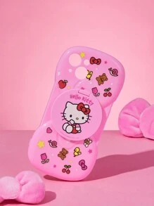 HELLO KITTY AND FRIENDS | SHEIN 猫咪图案蝴蝶结装饰镜面手机壳 粉色 - 粉色 - 查看 6