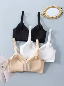 Moonlight&Mama 3 件装孕妇纯色简约休闲文胸带细肩带