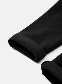 Young Girl Cotton Elastic Waist Solid Leggings