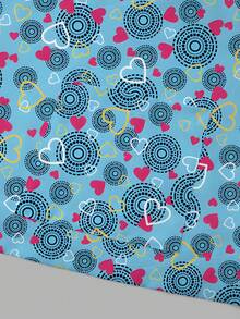 PopScrub Women's Plus Size All Over Print Short Sleeve Clothing Top Uniform, Plus Size Scrub Tops - Blue - View 5