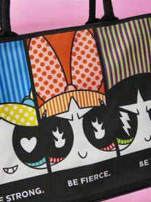 THE POWERPUFF GIRLS X SHEIN Women Tote Bags - MultiWarna - View 6