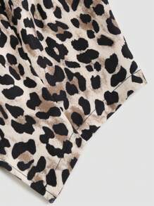 SHEIN Unity Canotta estiva da donna con scollo a V e stampa leopardata alla moda