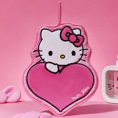 HELLO KITTY AND FRIENDS | SHEIN 刺绣小猫挂式手巾