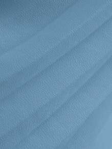 L'Amorae Neck Tie Pleated Dress - Blue - View 8