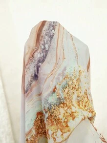 SHEIN LUNE Chemisier casual avec boutons avant, col chemise et manches chauve-souris, grande taille