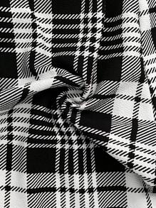 SHEIN SXY Women's Plaid High Waist Slim Leg Pants, Casual Daily Wear High Waisted Pants