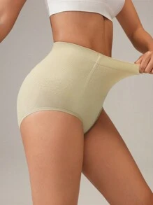 SHEIN Sports Women Slim Fit Simple Casual Sports Shorts/High Waisted/Seamless - Apricot - View 6