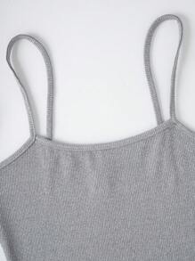 INAWLY Women's Solid Color Sleeveless Bodysuit, Sports Style, Summer