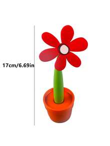 1 Máy Tính Sáng Tạo Dễ Thương Thực Tế Hoạt Hình Vật Có Hoa Hướng Dương Bút Bi, Bút Viết, Hướng Dương Bút Bi - Nhiều màu - Xem 3