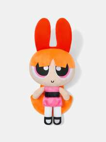 THE POWERPUFF GIRLS X SHEIN Cute Cartoon Character Plush Stuffed Doll - Multicolor - View 6