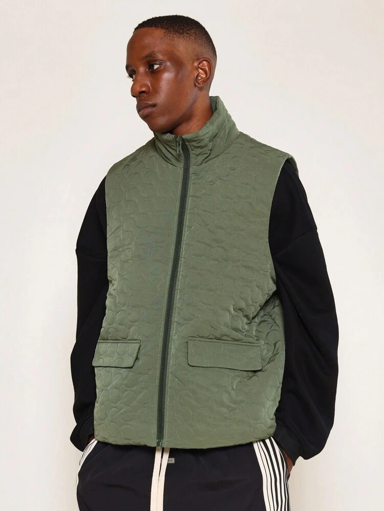 SUMWON Puffer Zip Through Gilet