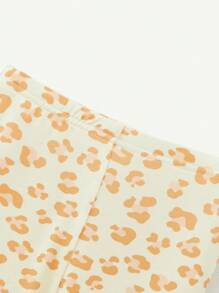 Cozy Pixies 2 件套女婴紧身睡衣套装，圆领上衣和长裤 - 黃色 - 查看 4