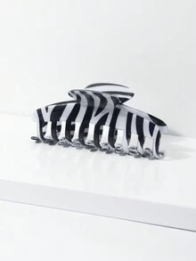 Pati Paints Y2K Zebra Print Hair Clips - Multicolor - View 4