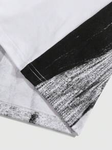 PAVTROS 男士圆领字母印花短袖休闲嘻哈 T 恤、图案 T 恤、街头服饰、男友礼物