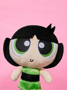 THE POWERPUFF GIRLS X SHEIN Cute Plush Cartoon Character Soft Doll,Y 2 K