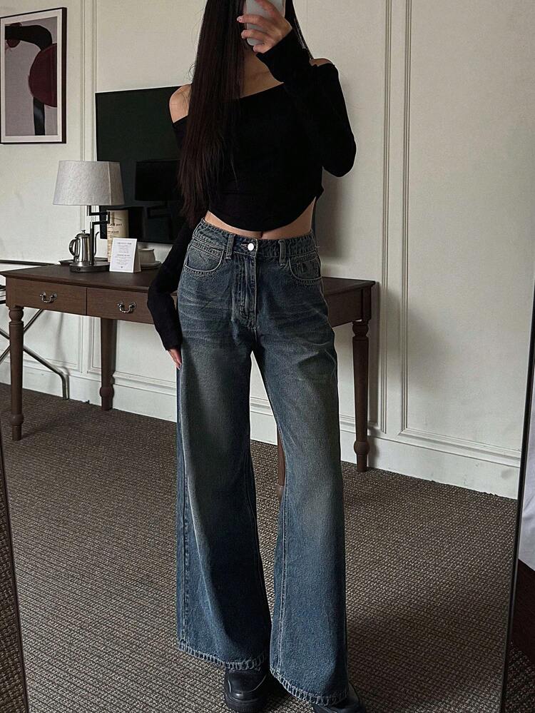Women's Loose Flared Jeans