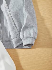 SHEIN Tween-Jungen 3-teiliges Kapuzenpullover-Set, passendes Lässig Outfit für Herbst und Winter - Verschiedenfarbig - Übersicht 6