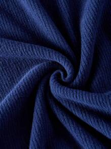 SHEIN MOD Vestido azul marino de estilo vintage con decoración de botones, para mujeres de talla grande